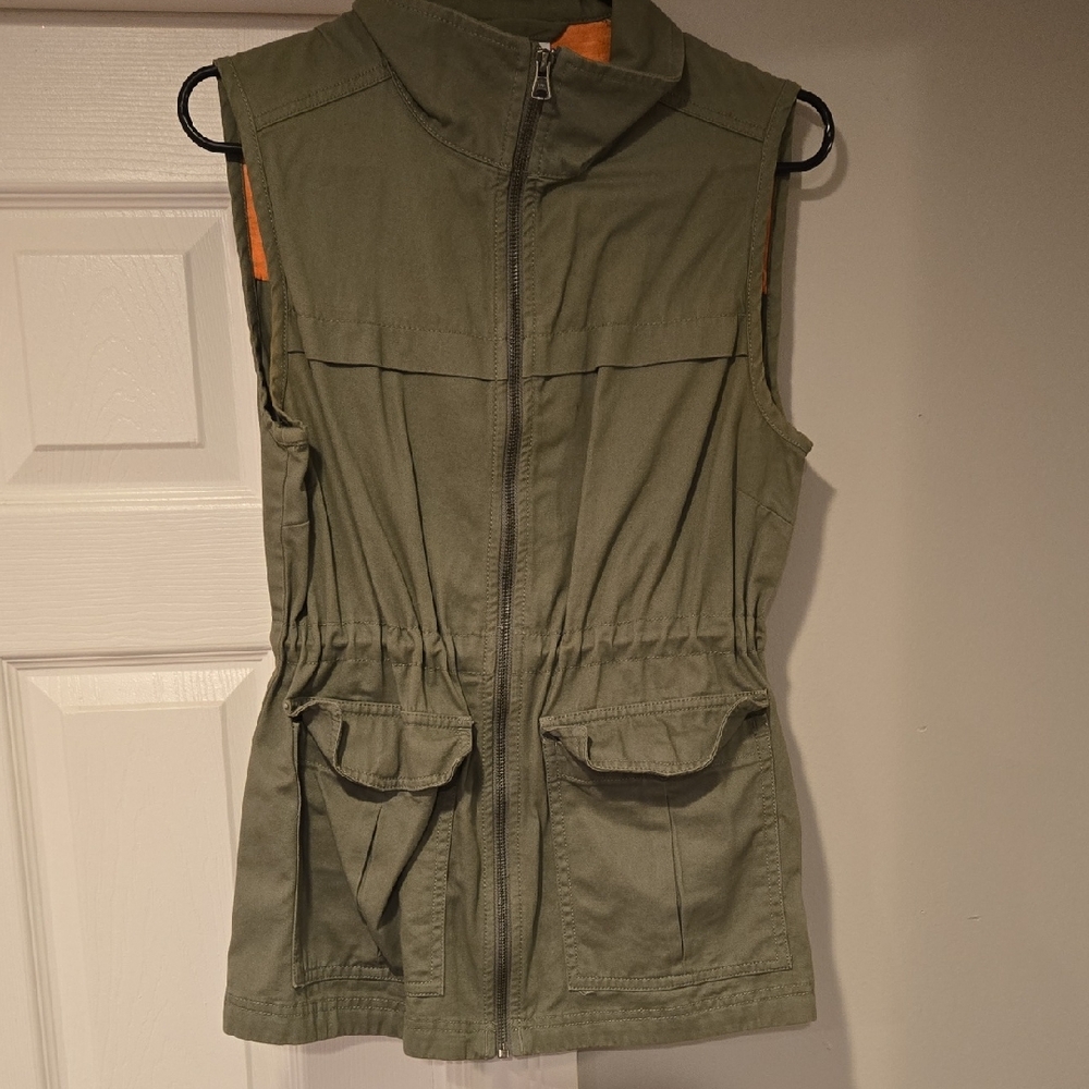 Columbia Olive Green and Orange Vest